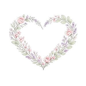 Coração de flores